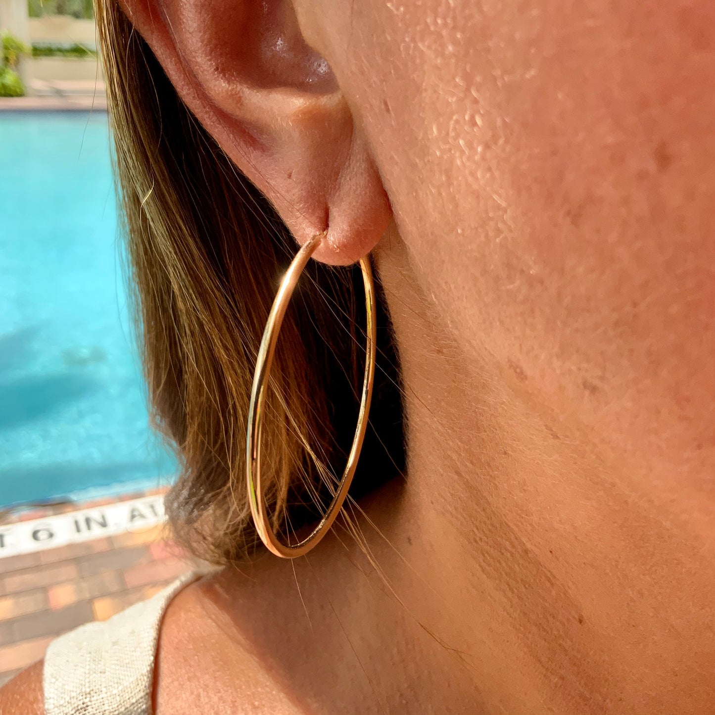 Hoop Earrings in 18K Gold Plated