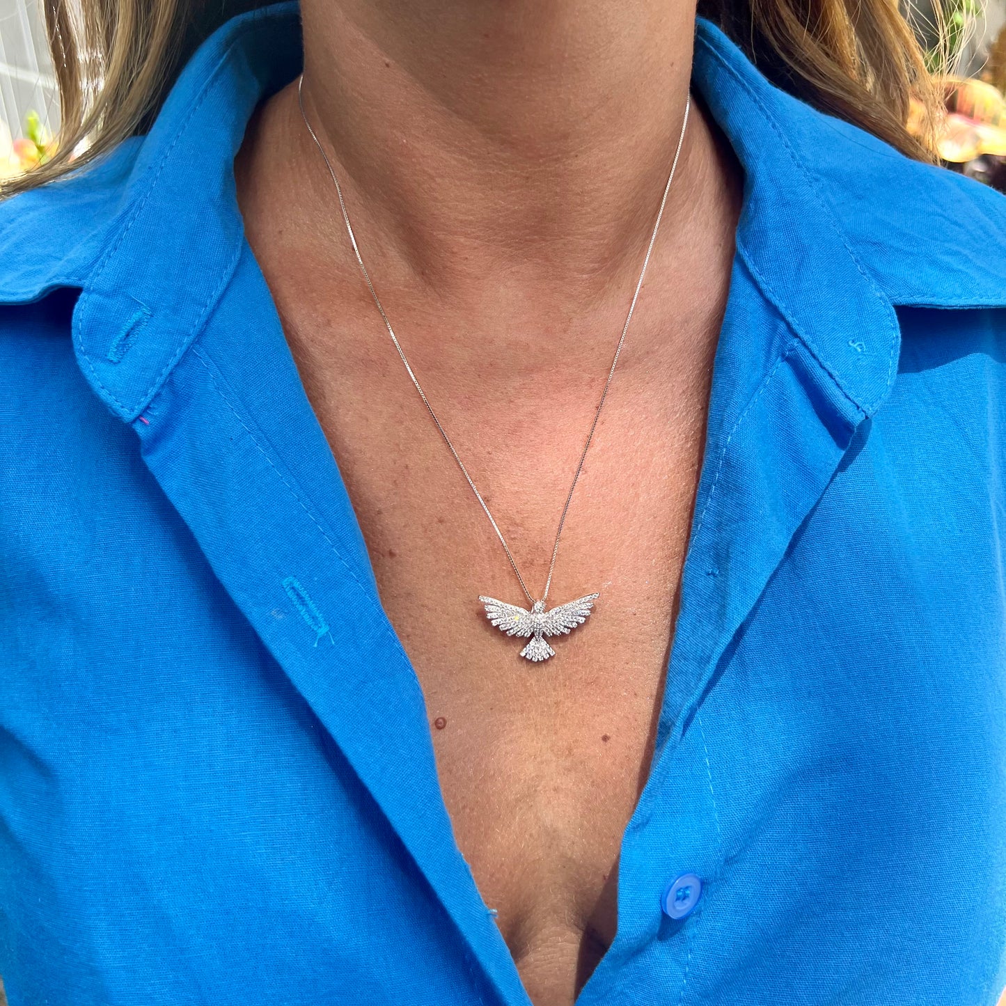 Peace Necklace in Sterling Silver 925
