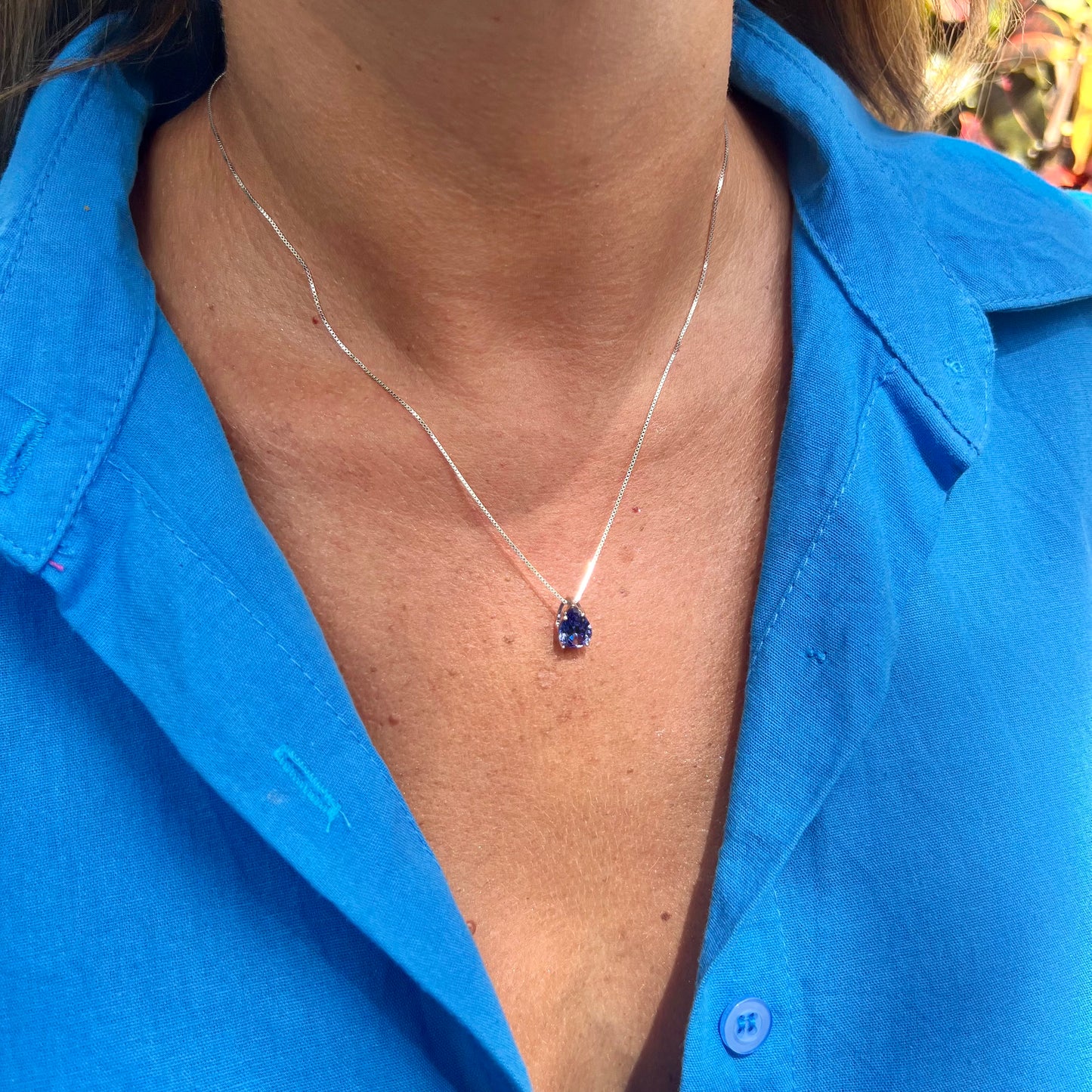 Drop Necklace in Sterling Silver 925