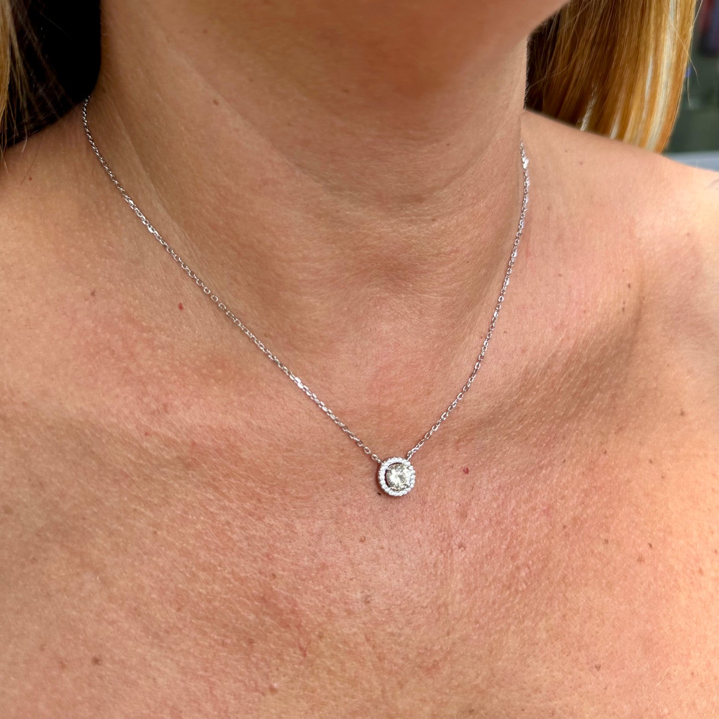 Citrine Necklace in Sterling Silver 925