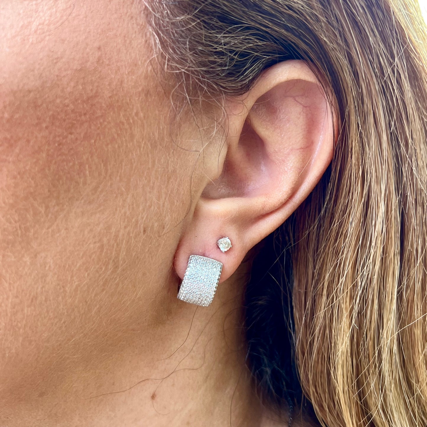 Miami Earrings in Sterling Silver 925