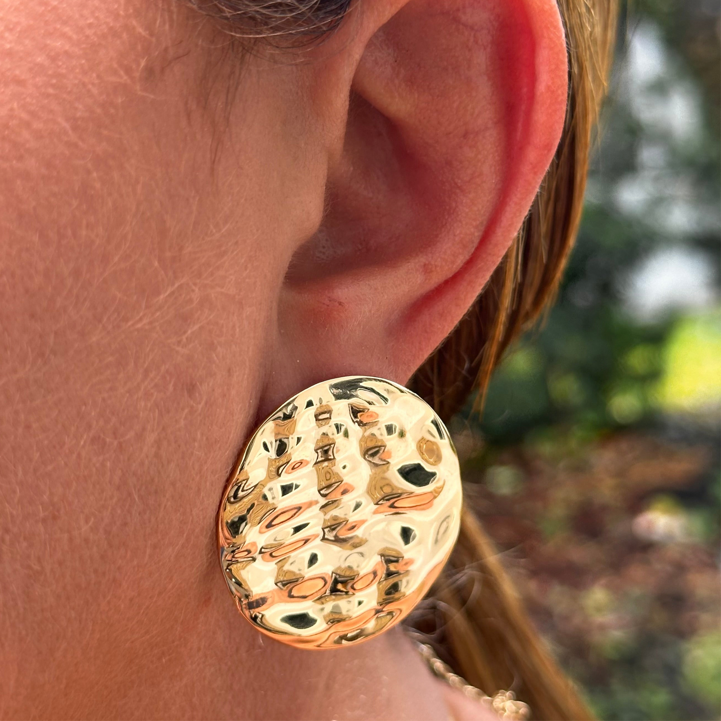 Shield Earrings in 18K Gold Plated