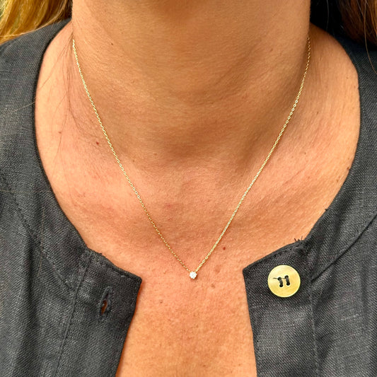Light Spot Necklace in Sterling Silver 925