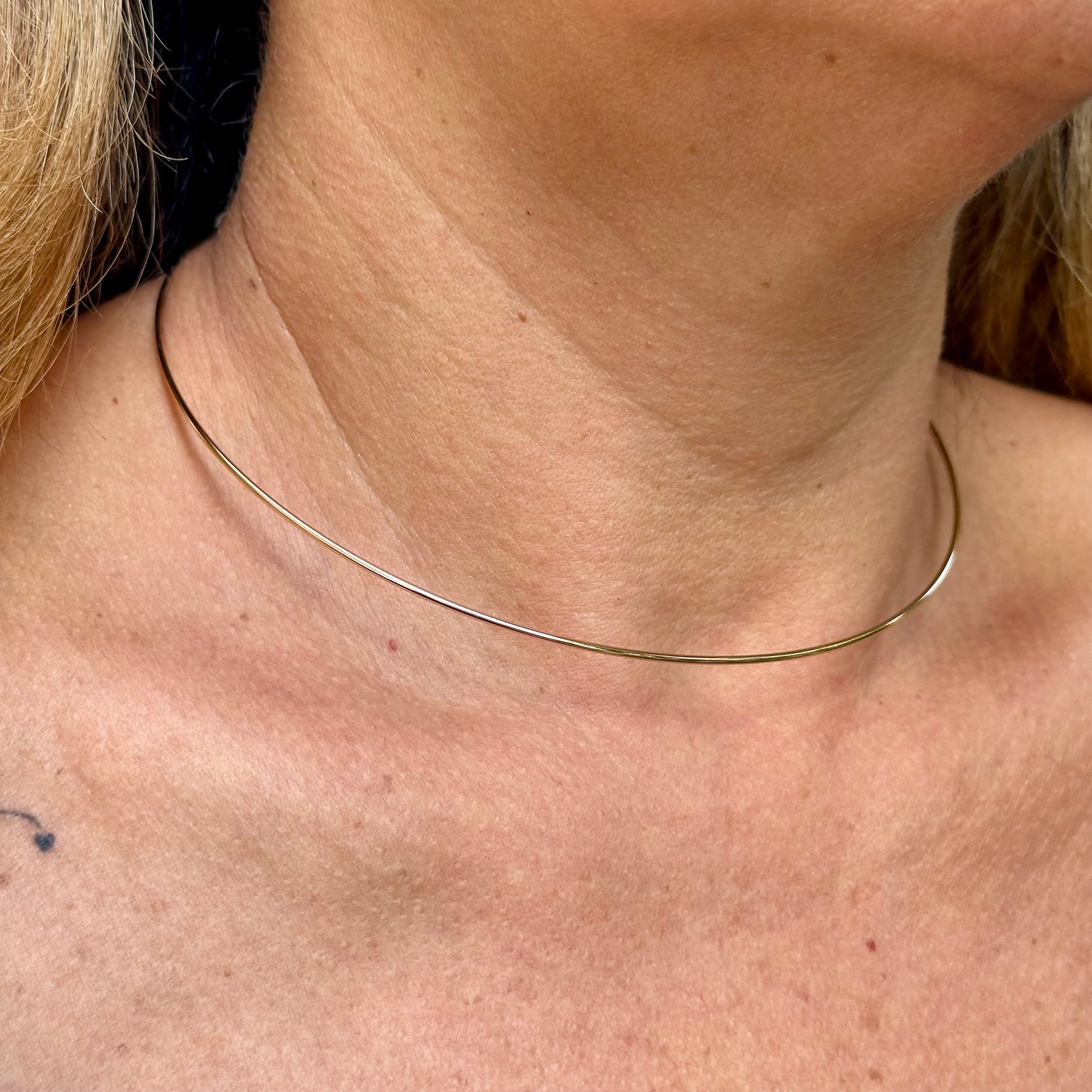 Flat Choker in 18K Gold Plated