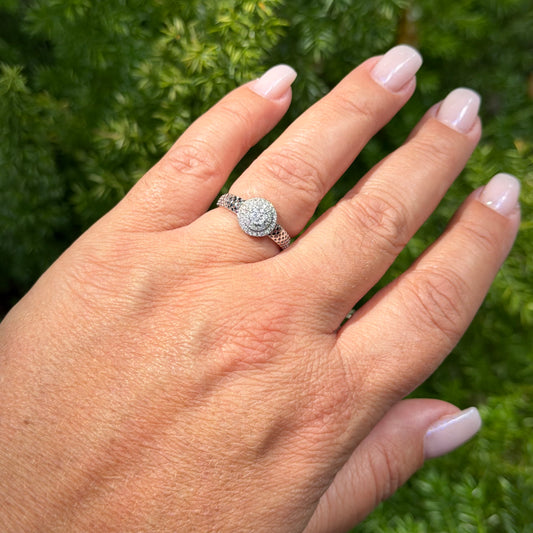 Jazan Ring in 18K White Gold