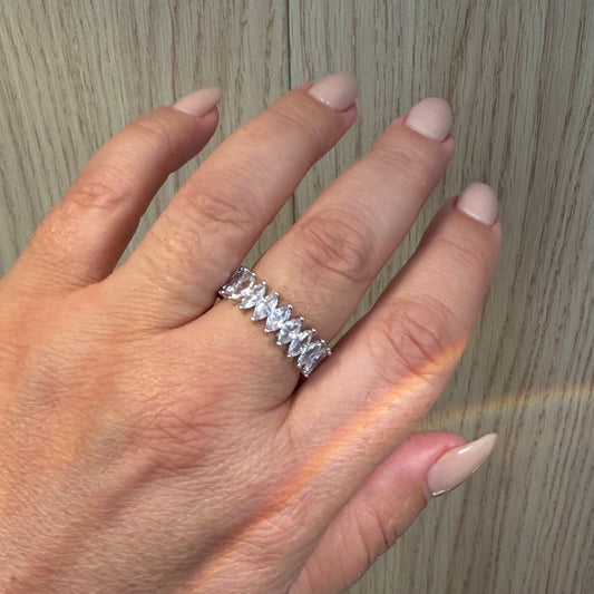 Baguette Ring in 18K Gold Plated