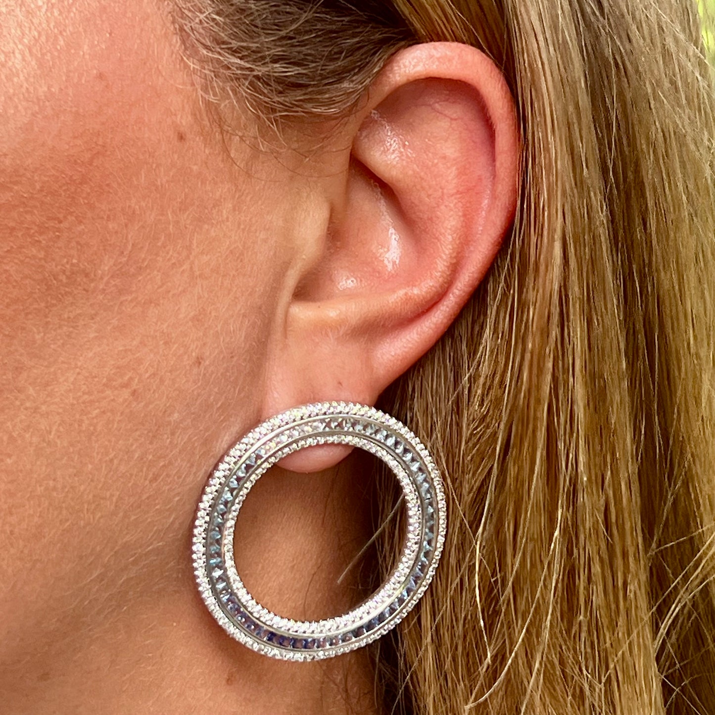 Trancoso Earrings in 18K White Gold Plated