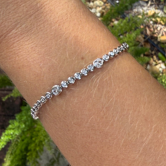 Cat Eyes Bracelet in Sterling Silver 925