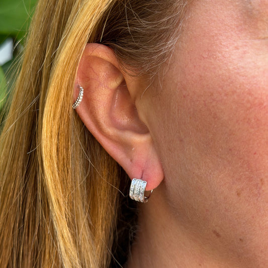 England Earrings in Sterling Silver 925