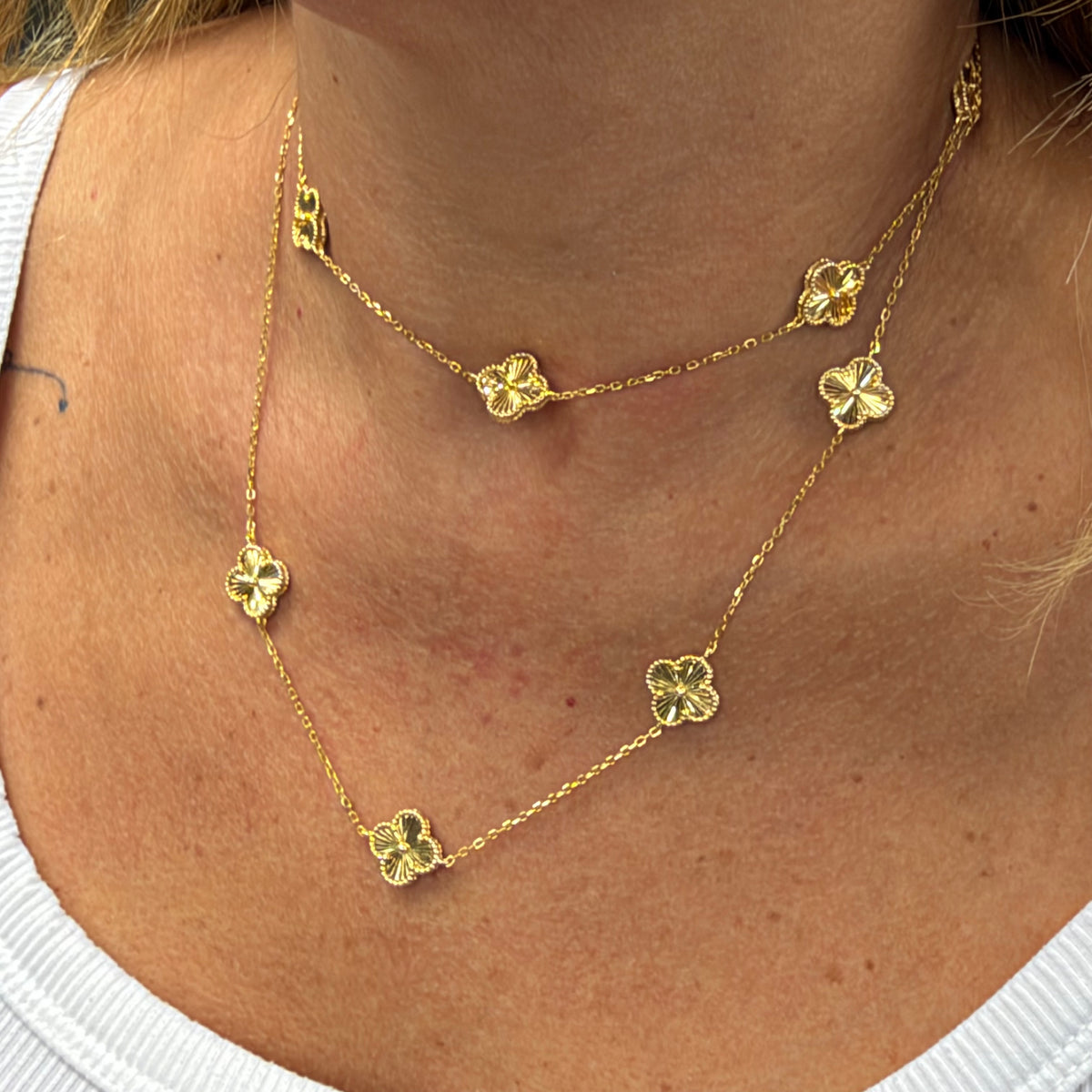 Eleven Flowers Necklace in Sterling Silver 925