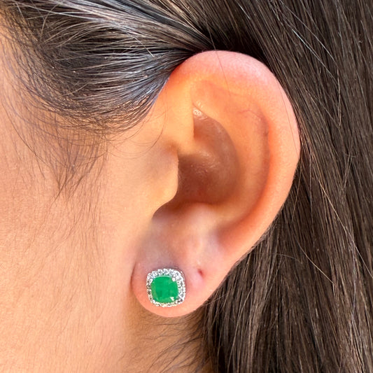 Alamis Earrings in 18K White Gold Plated