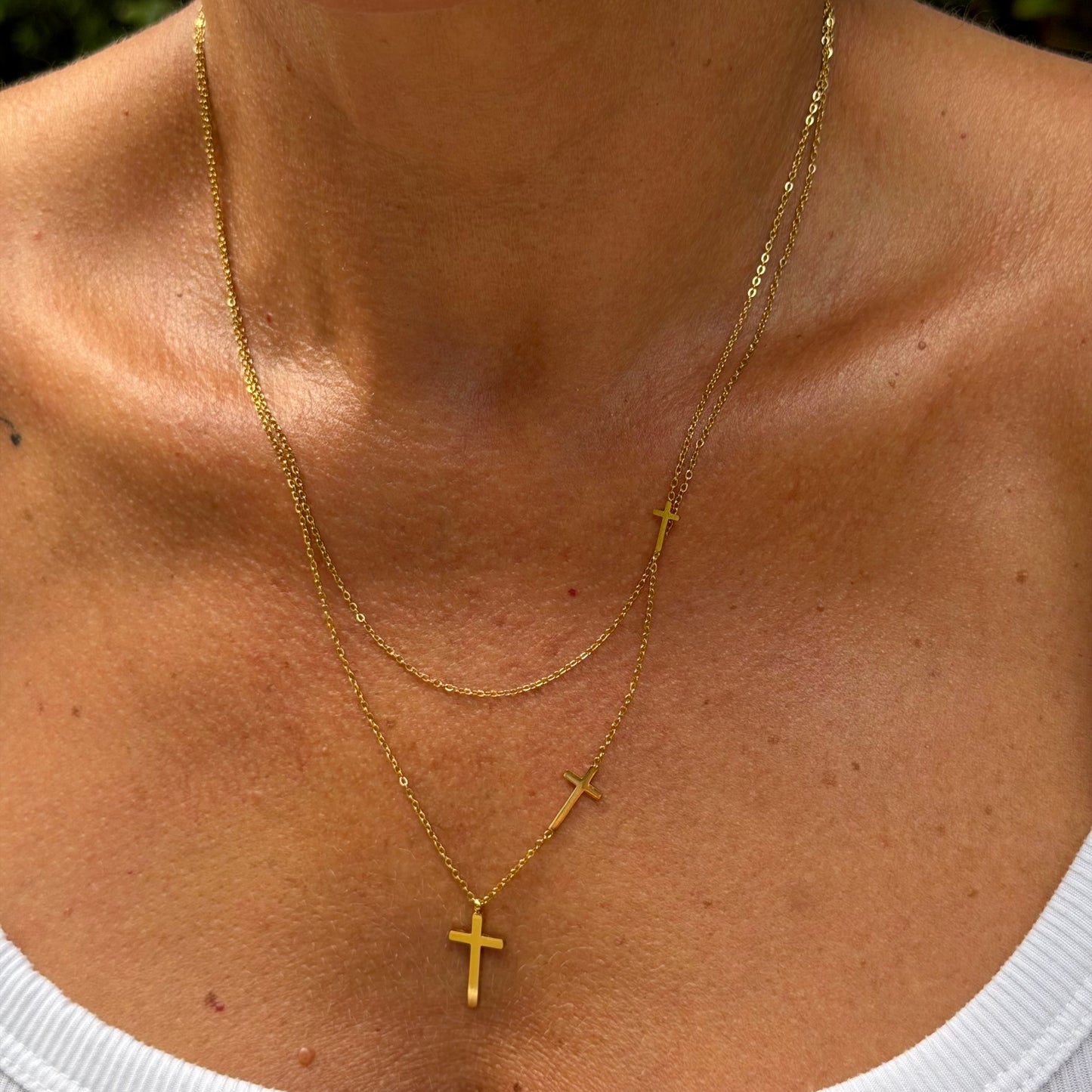 Double Necklace in Stainless Steel 316L