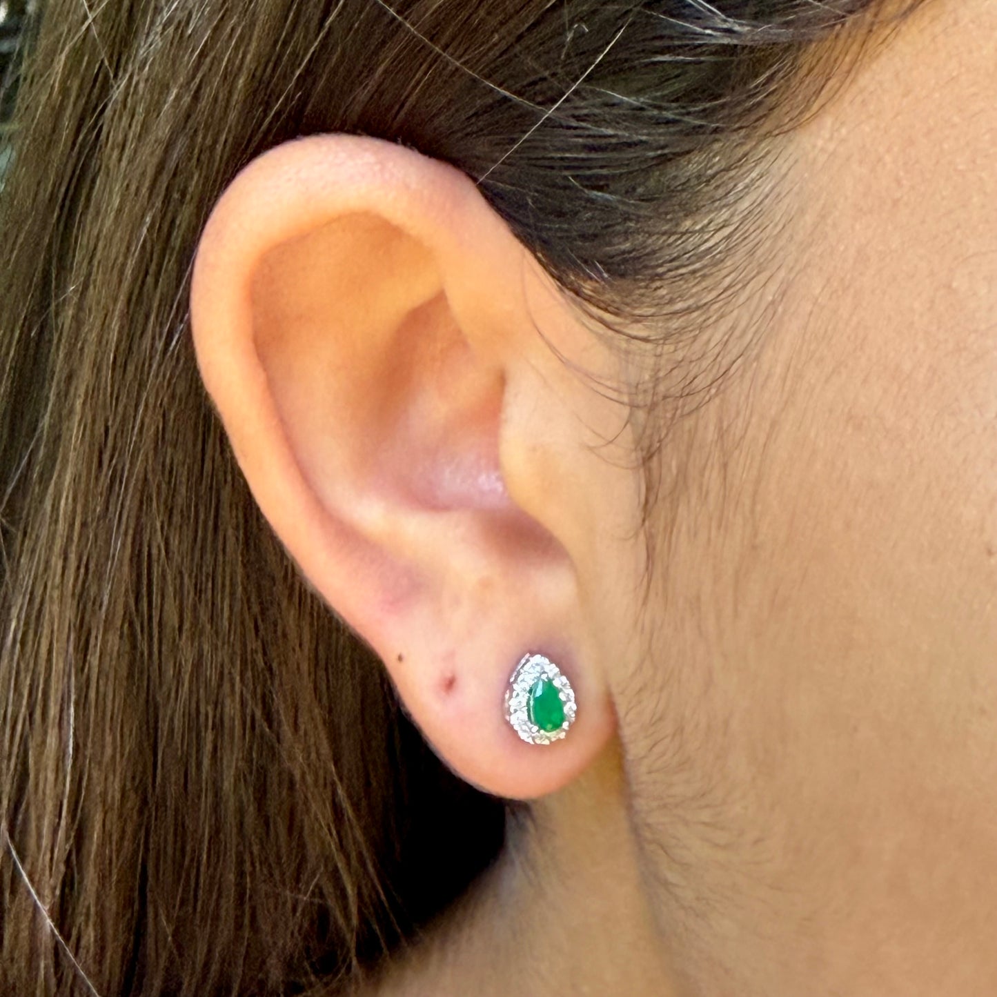 Mini Drop Earrings in Sterling Silver 925