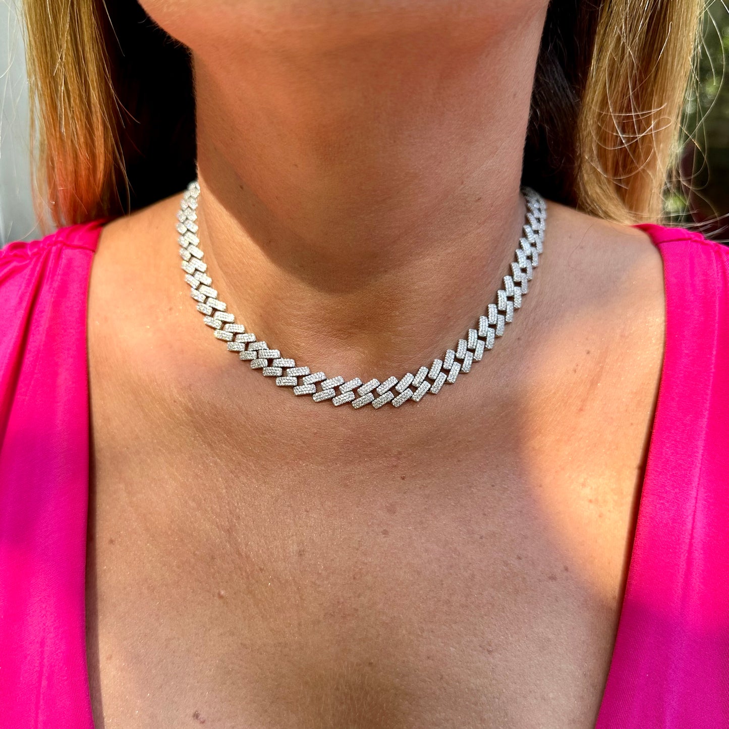 Cuban Link Necklace in Sterling Silver 925