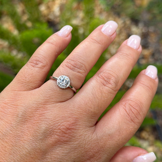 Cat Eye Ring in Sterling Silver 925