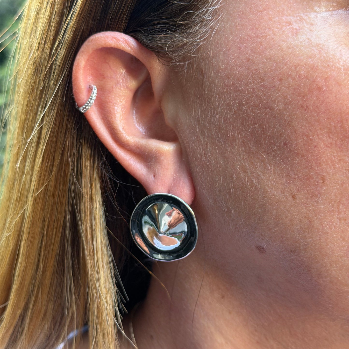 China Hat Earrings in 18K Gold Plated