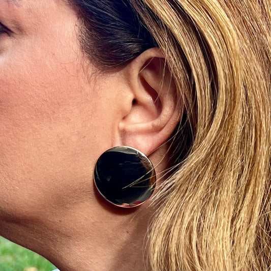Disc Earrings in 18K Gold Plated