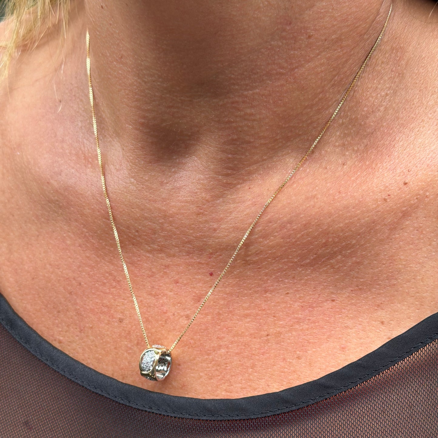Ring Necklace in 18K Gold Plated