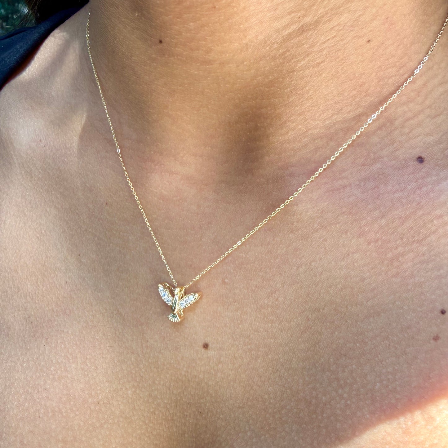 Peace Necklace in 18K Gold Plated