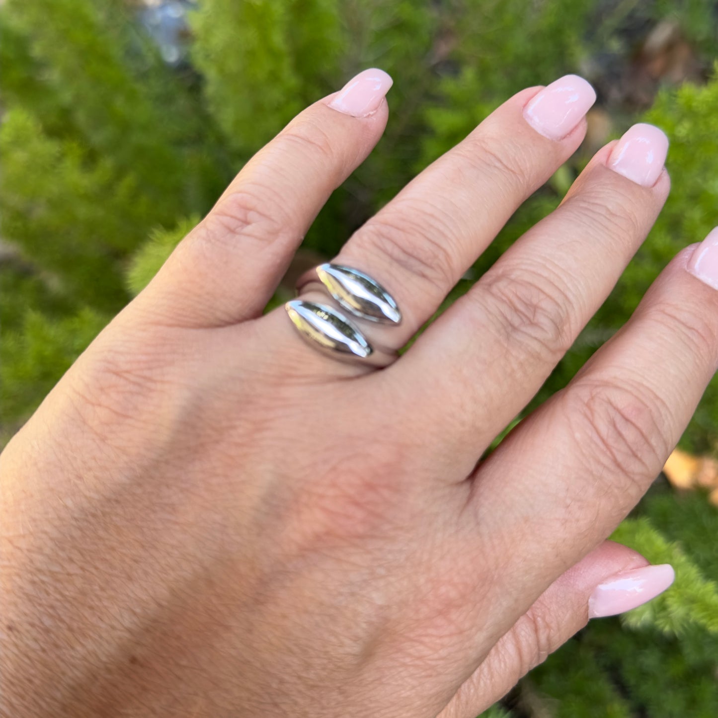 Adjustable Turin Ring in 18K Gold Plated
