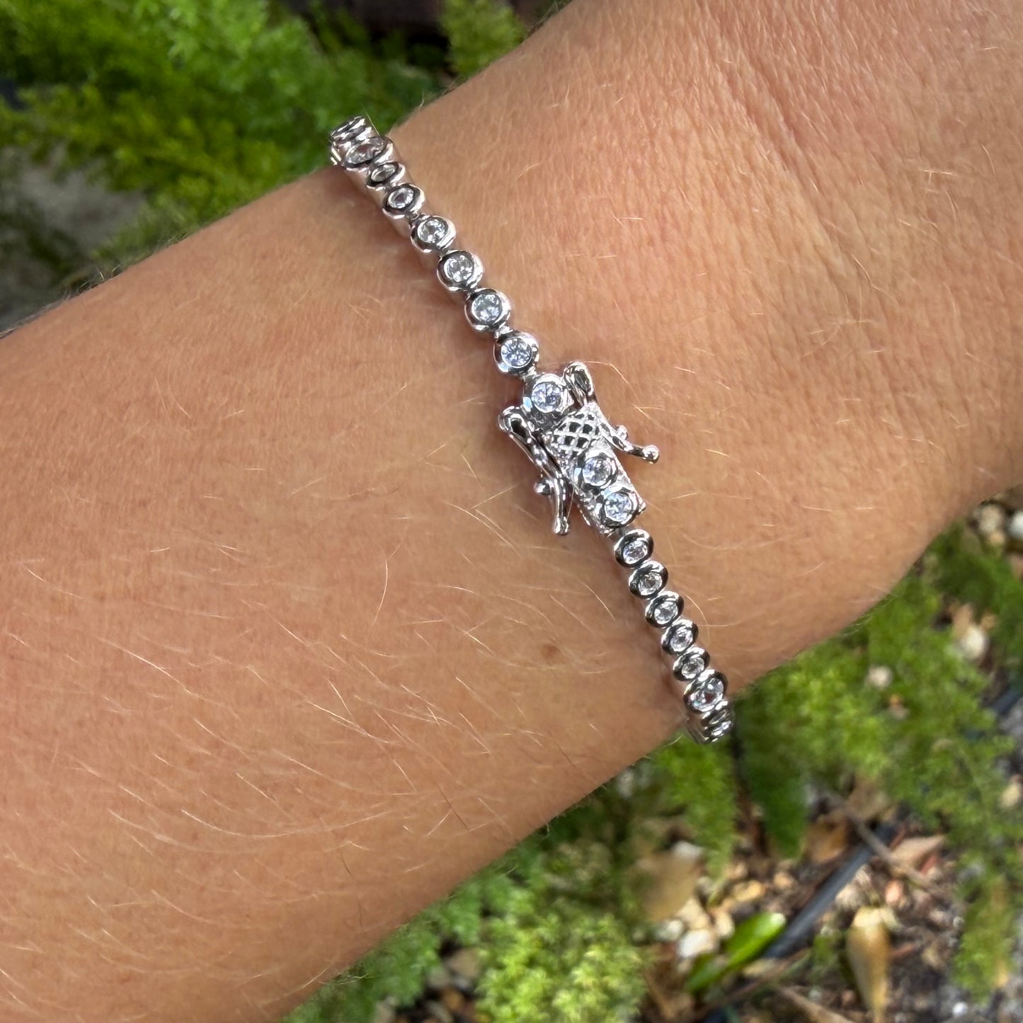 Cat Eyes Bracelet in Sterling Silver 925