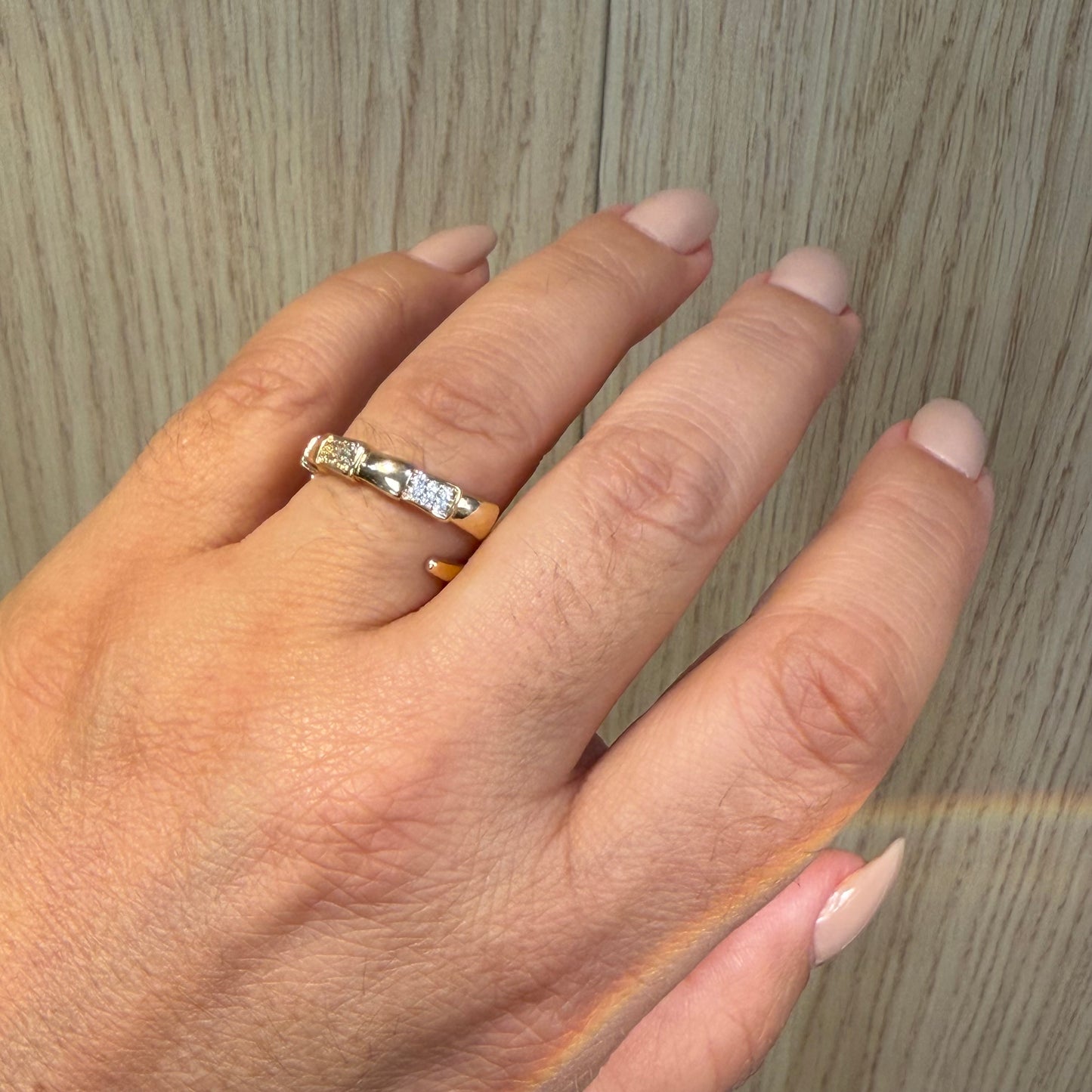 Adjustable Snake Ring in 18K Gold Plated