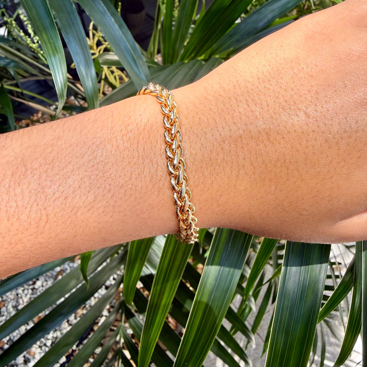 Chain Link Bracelet in 18K Gold Plated