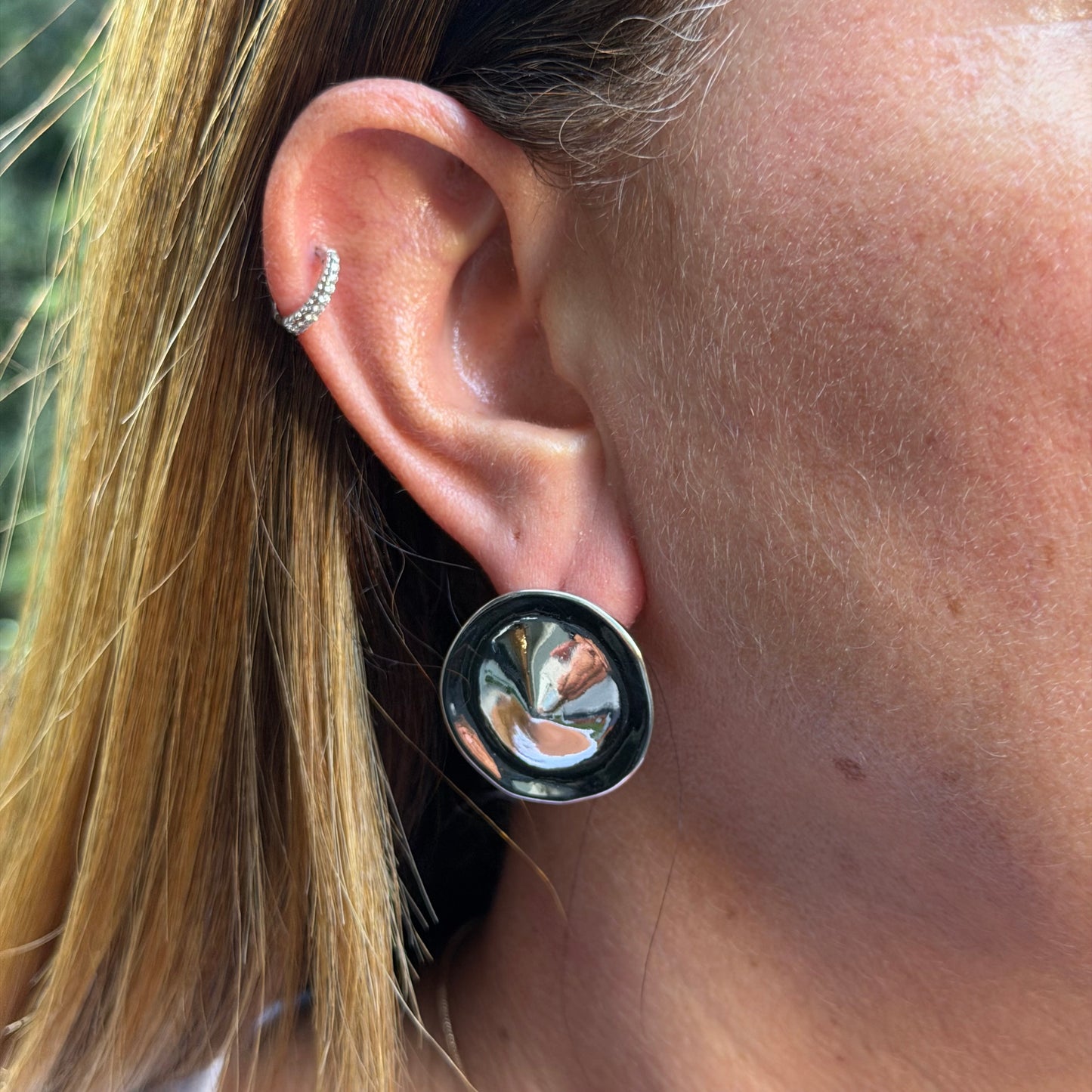 China Hat Earrings in 18K Gold Plated