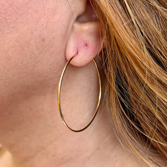 Hoop Earrings in 18K Gold Plated
