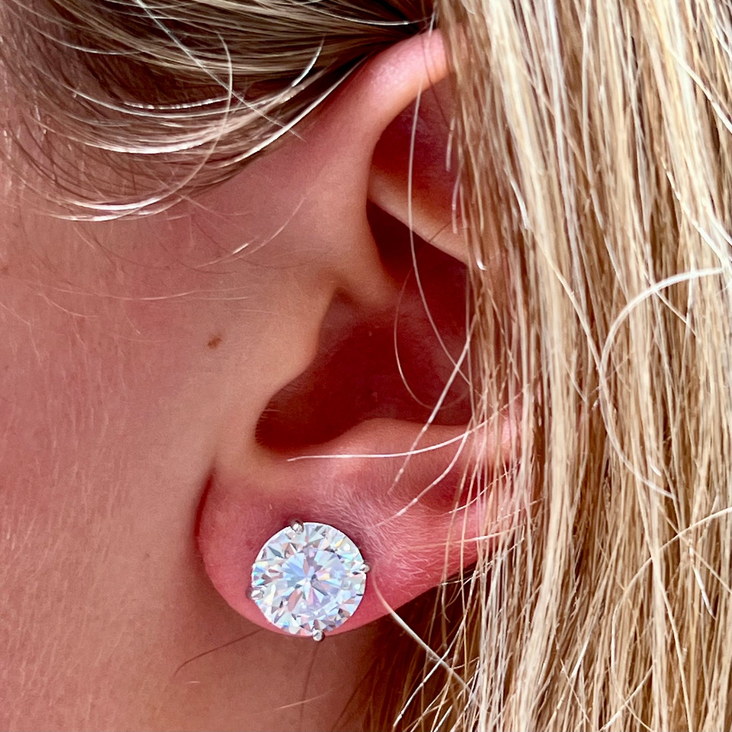 Light Spot Earrings in Sterling Silver 925