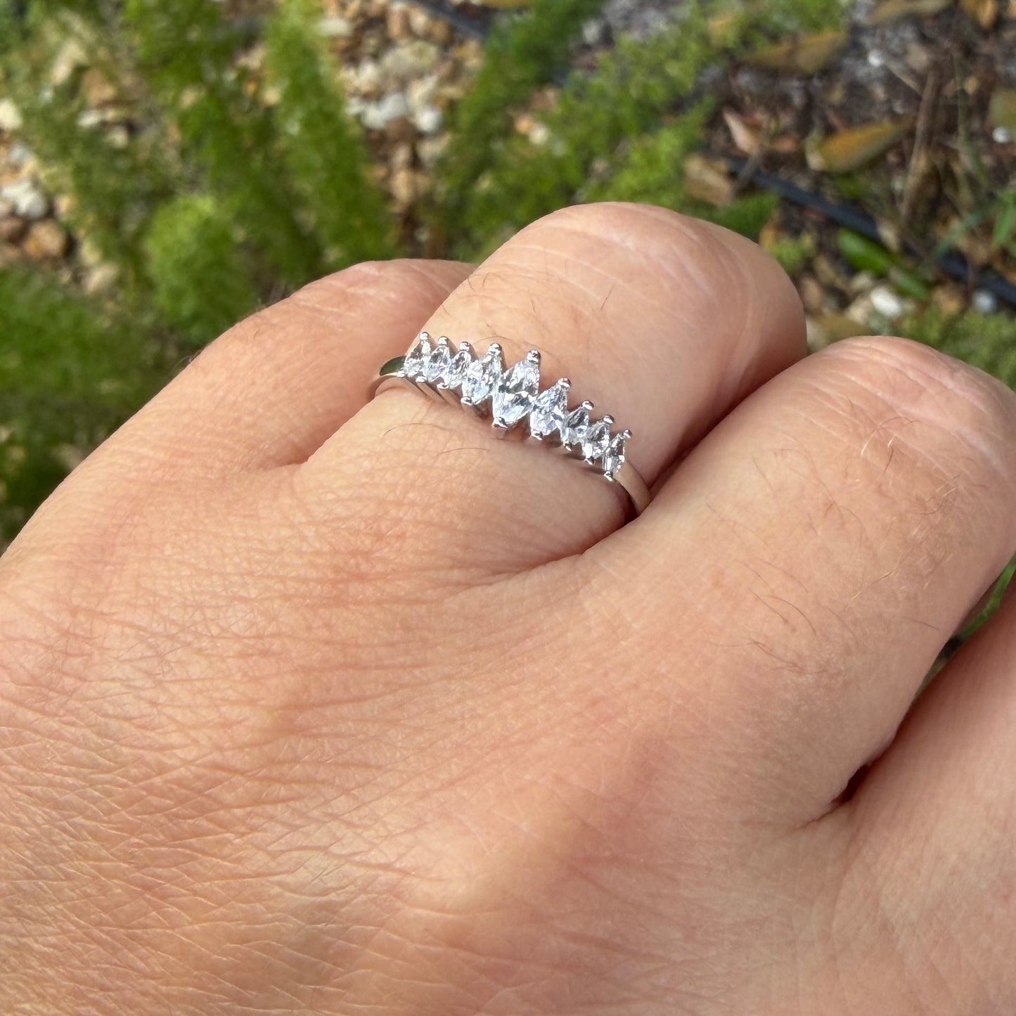 Baguette Ring in Sterling Silver 925