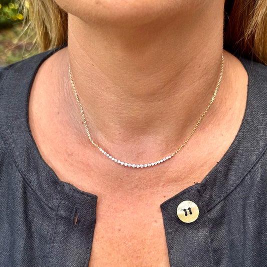 Smile Necklace in Sterling Silver 925