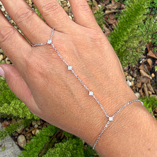 Moissanite Egypt Bracelet in Sterling Silver 925