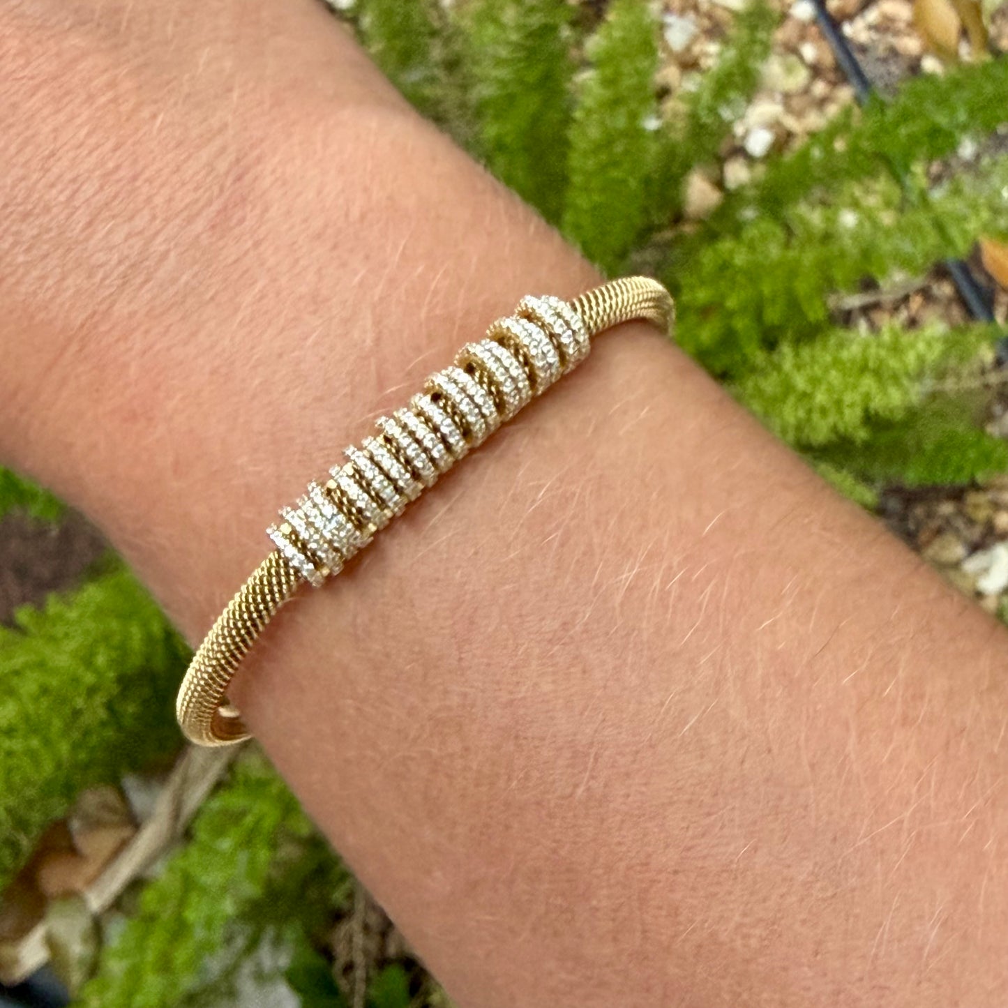 Wave Bracelet in Stainless Steel 316L