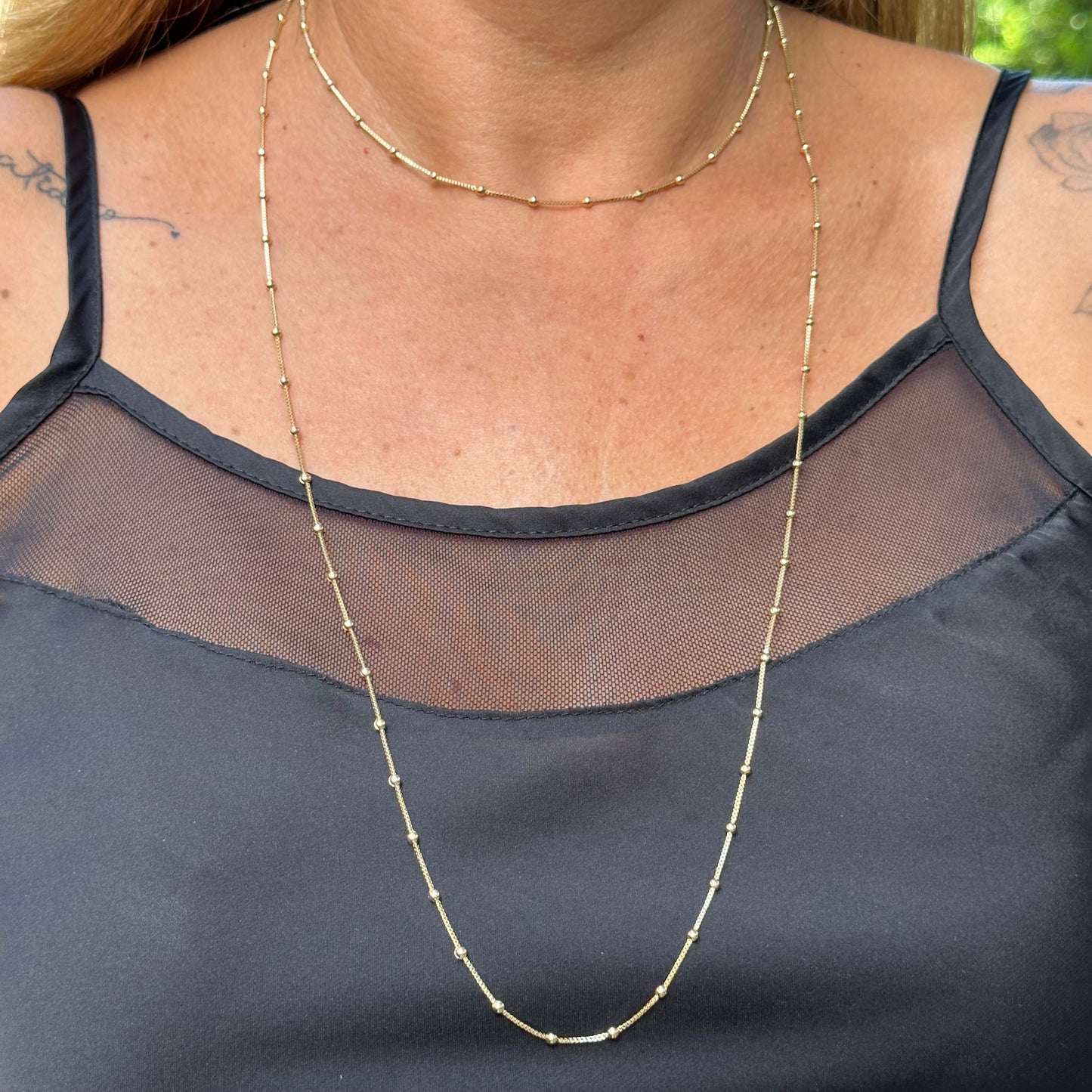 Sphere Necklace in 18K Gold Plated