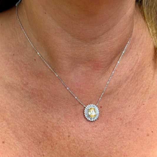 The Sun Necklace in Sterling Silver 925