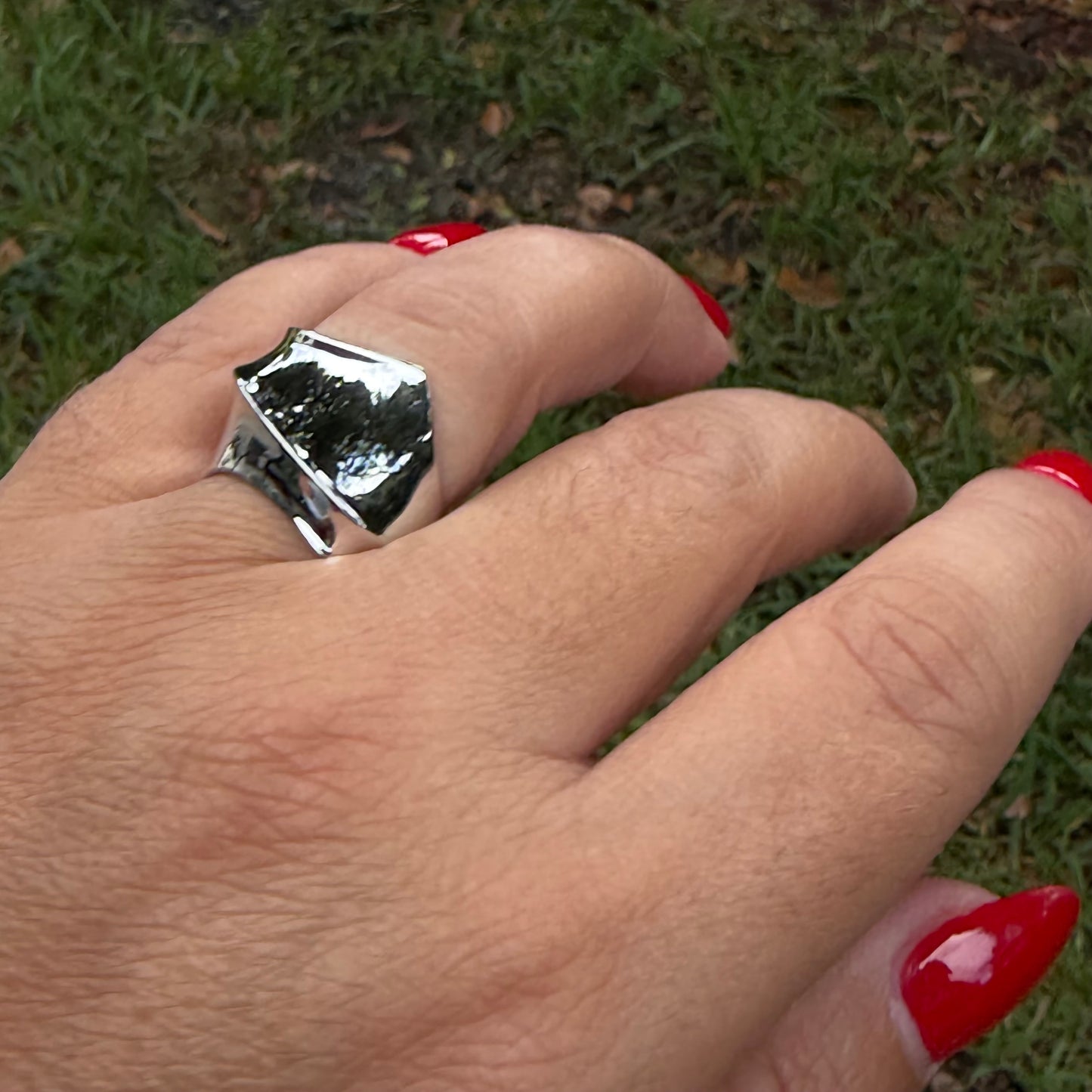 San Marim Ring in 18K White Gold Plated