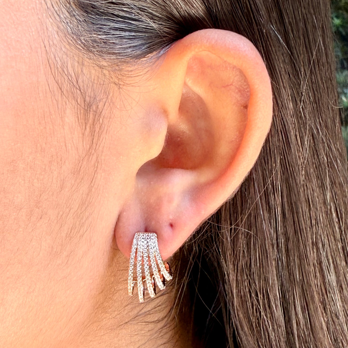 Zirconias Hook in 18K Gold Plated