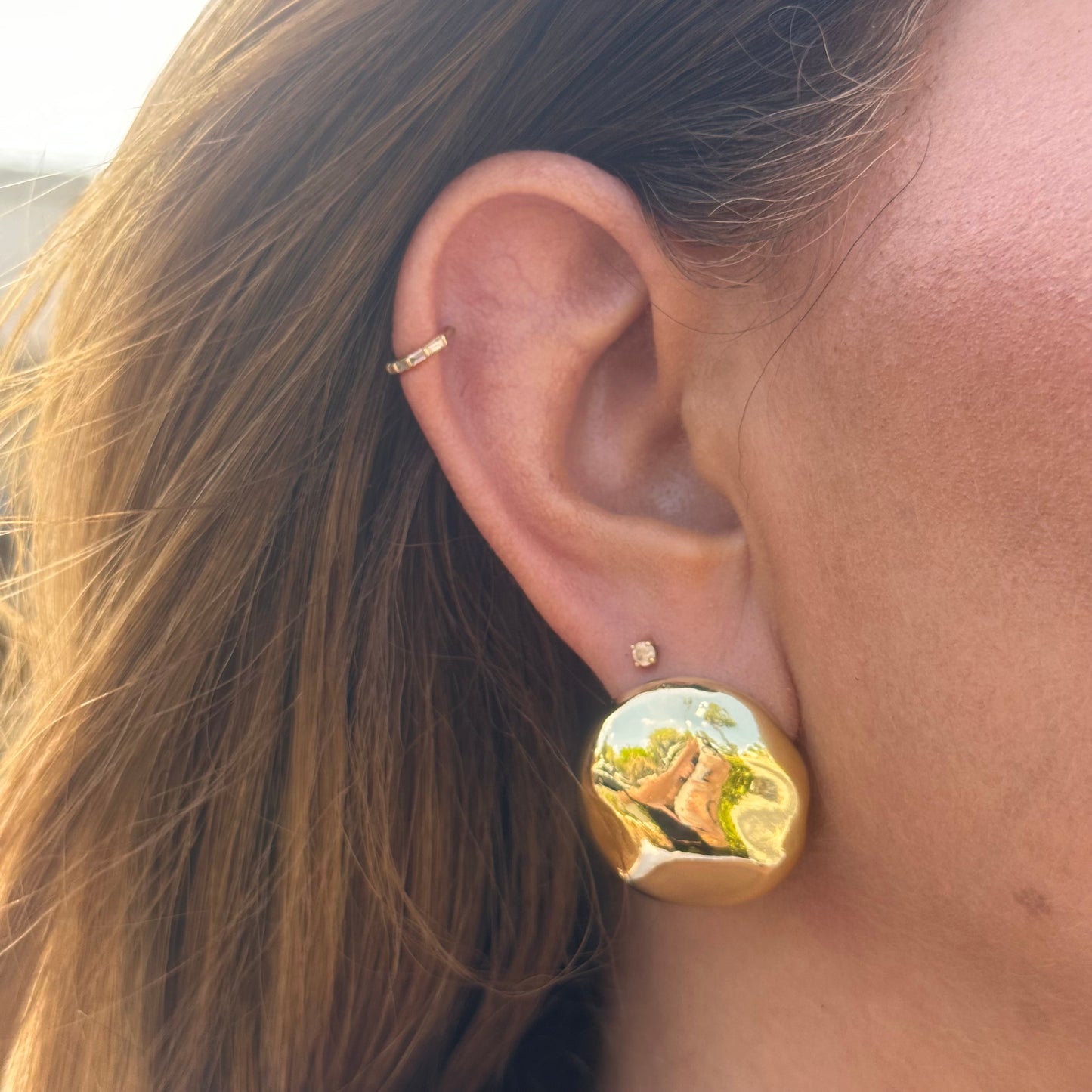 Panama Earrings in 18K Gold Plated