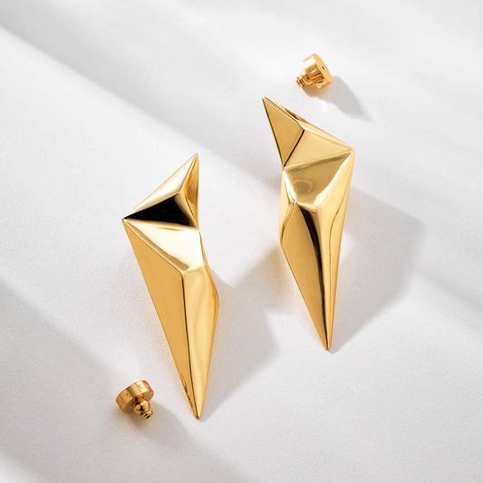 Prisma Earrings in 18K Gold Plated by Anna Prata