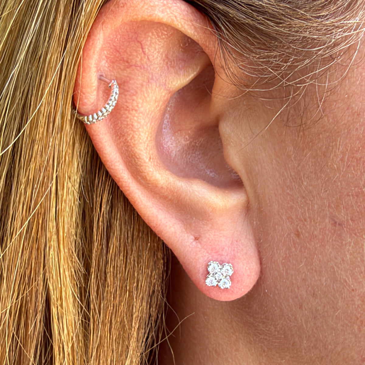 Clover Earrings in 18K Gold