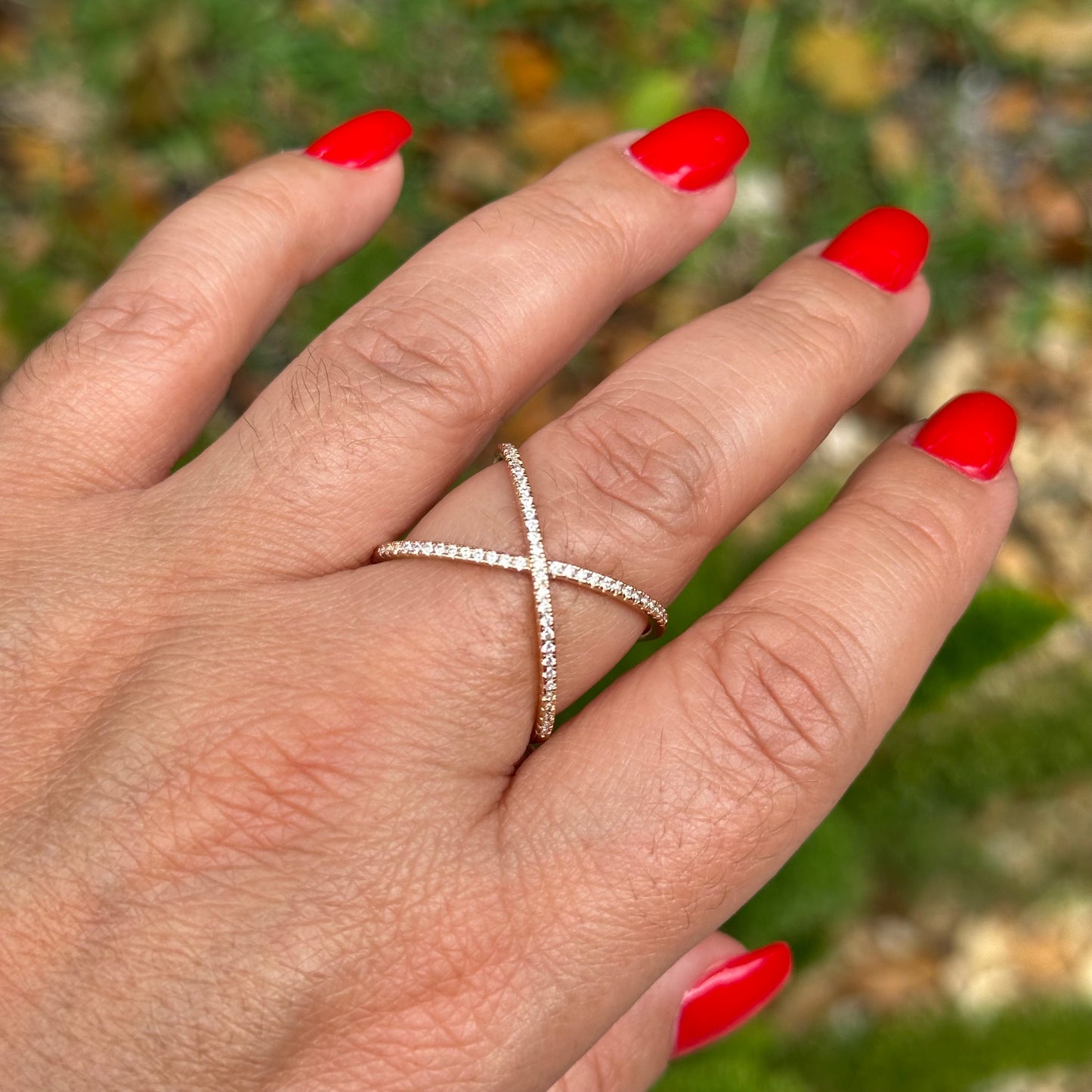 X - Ring in Sterling Silver 925