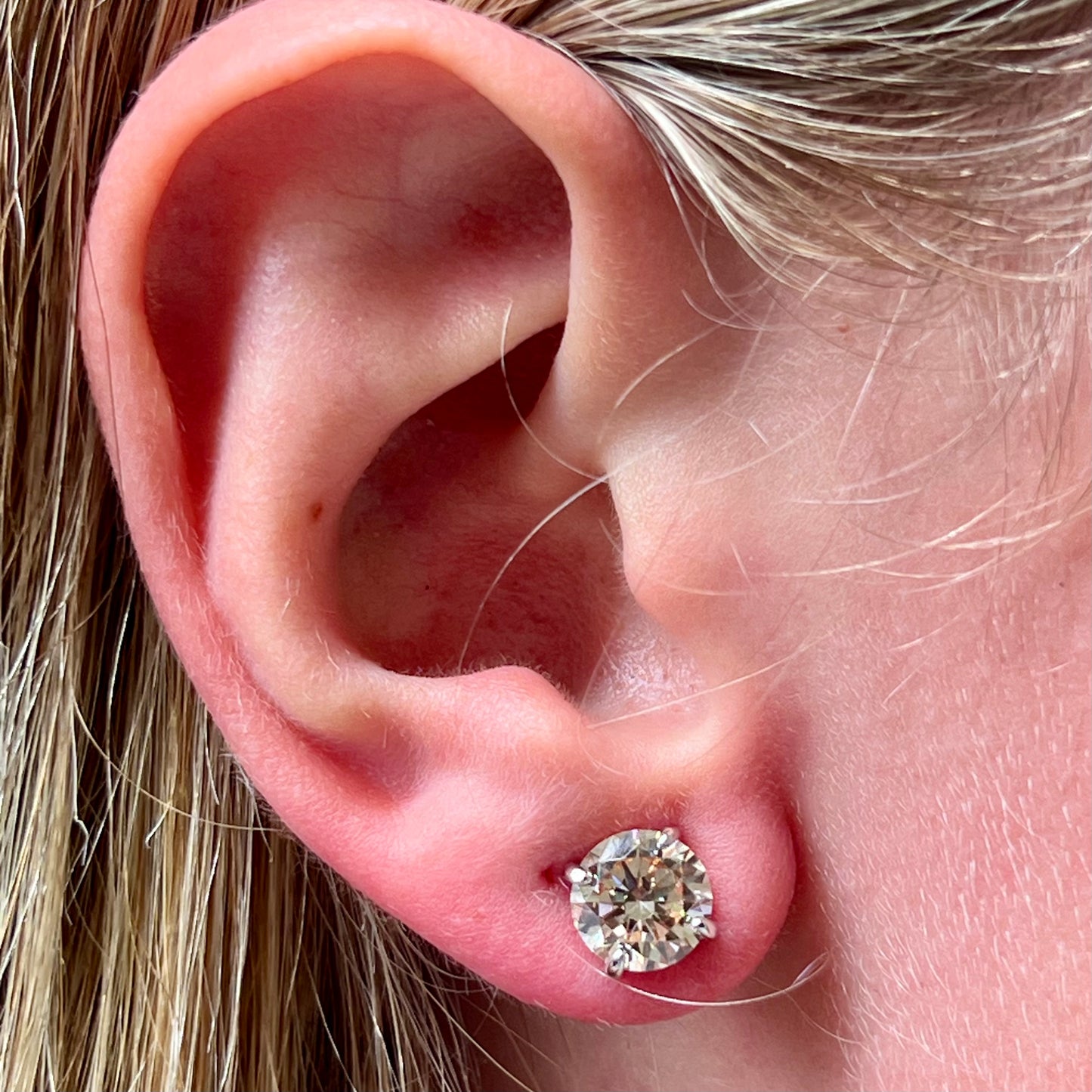 Light Spot Earrings in Sterling Silver 925