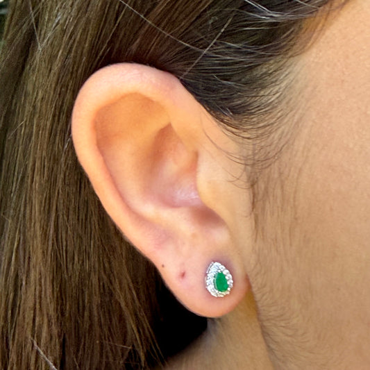 Mini Drop Earrings in Sterling Silver 925