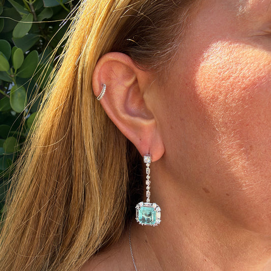 Princess Earrings in Sterling Silver  925
