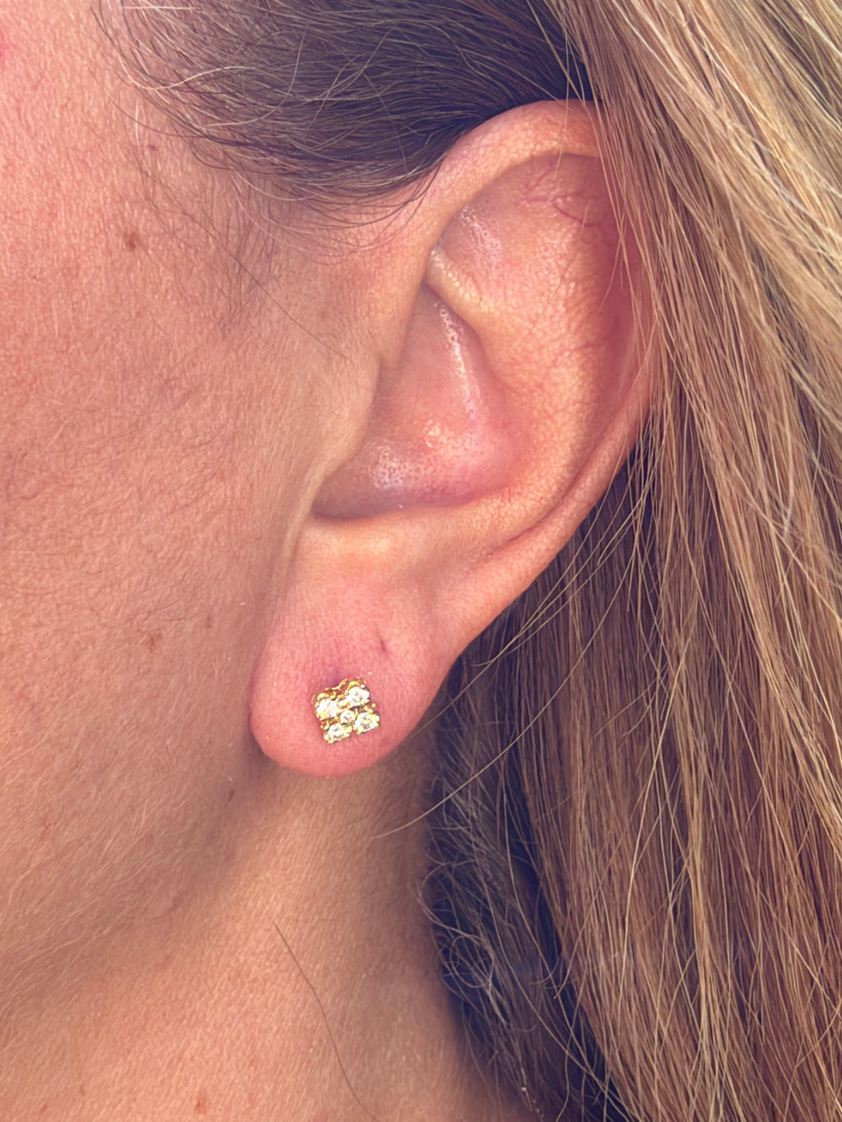 Clover Earrings in 18K Gold