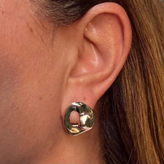Flat Earrings in 18K Gold Plated