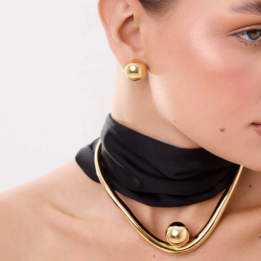 Pulso Earrings in 18K Gold Plated by Anna Prata