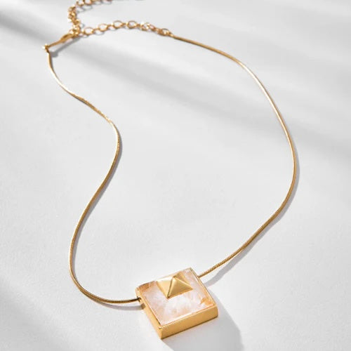 Vertice Necklace in 18K Gold Plated by Anna Prata