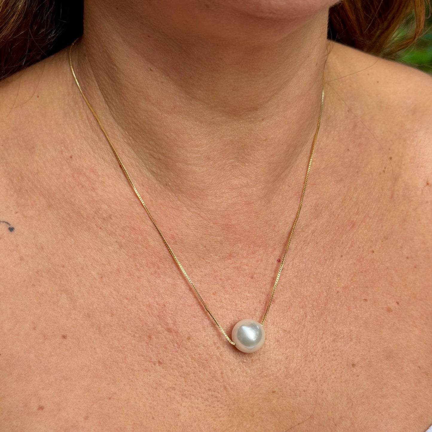 Pearl Necklace in 18K Gold Plated